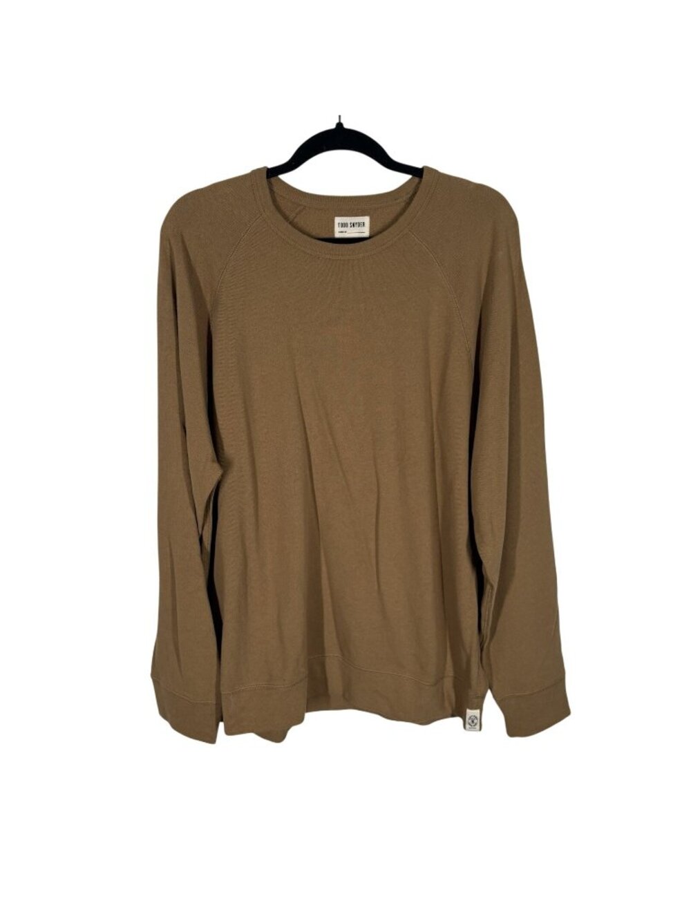 Todd Snyder Men Size XL Cotton Crew Neck Pullover Surf Terry Sweatshirt In Wheat